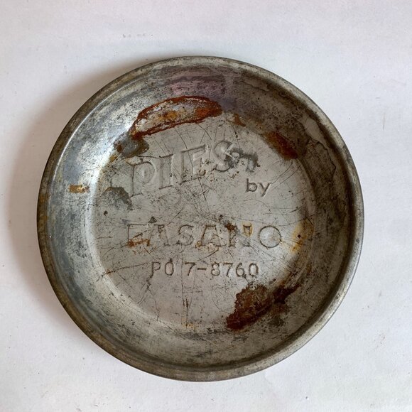 Pies by Fasano PO 7-8760 Vintage Metal Pie Plate - Picture 1 of 5
